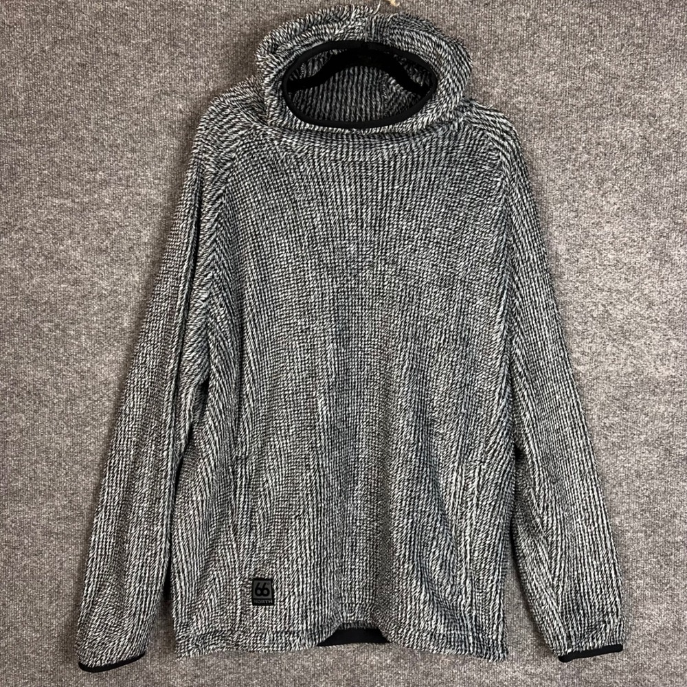 66 North Iceland Hooded High Loft Sweater Mens XL Excellent Fleece